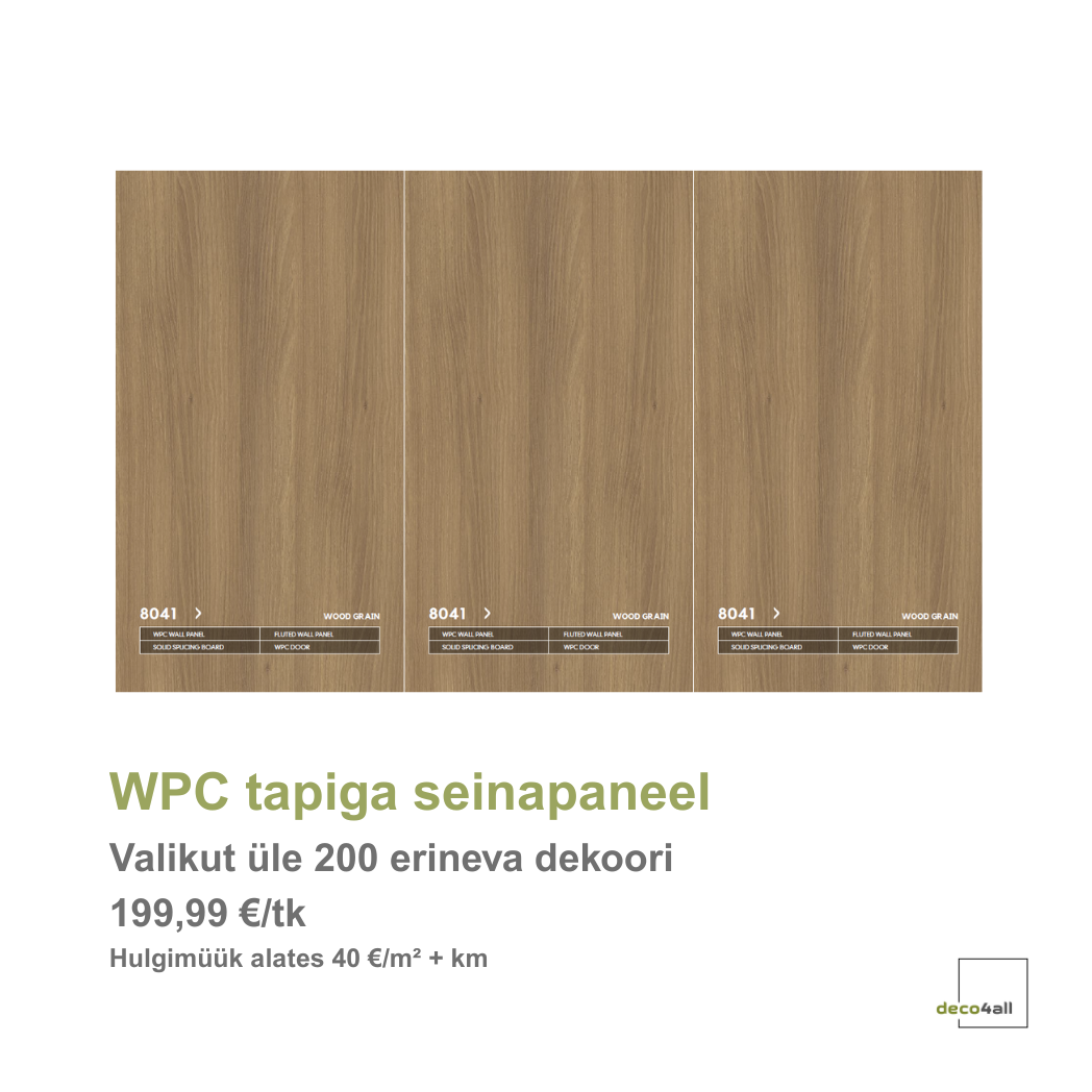 WPC tapiga seinapaneel*