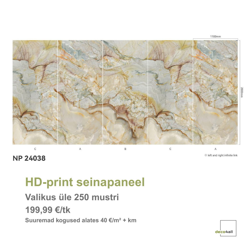 HD-print seinapaneel* - deco4all