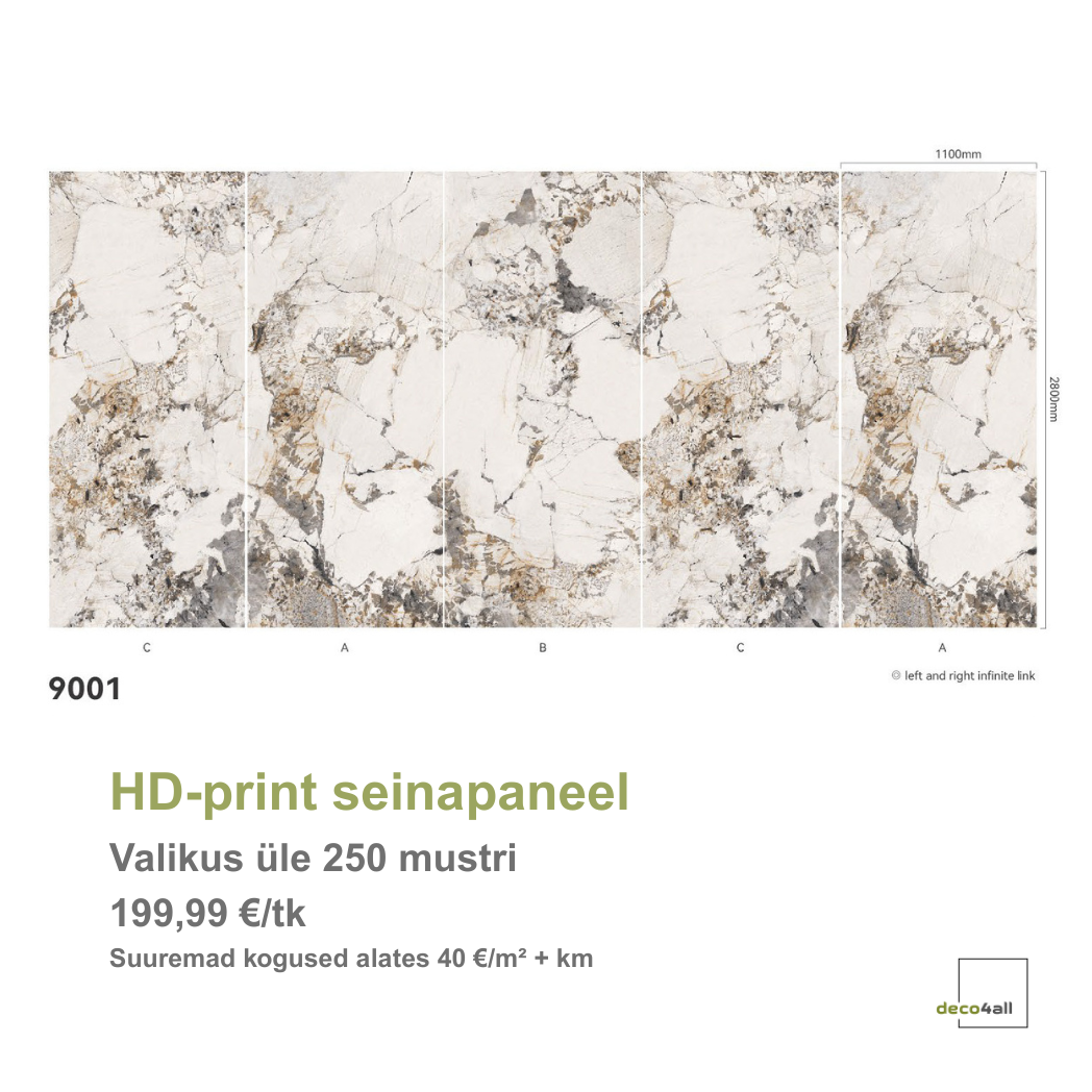 HD-print seinapaneel* - deco4all