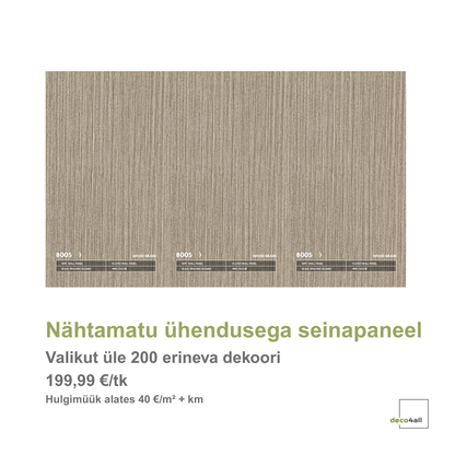 Nähtamatu ühendusega seinapaneel