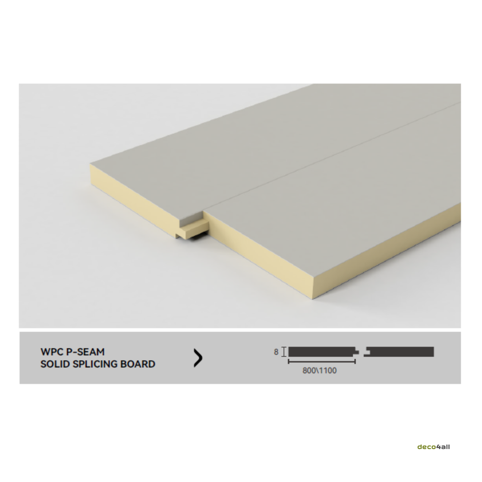 Nähtava ühendusega seinapaneel - deco4all